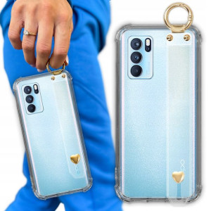 Etui Antishock Pasek Serduszko do OPPO RENO 6 5G