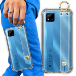 Etui Antishock Pasek Serduszko do REALME C11 2021