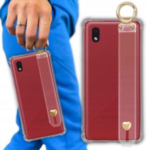 Etui Antishock Pasek Serduszko do SAMSUNG A01 CORE