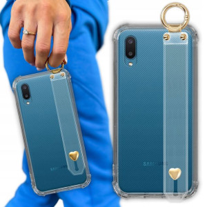 Etui Antishock Pasek Serduszko do SAMSUNG M02 4G