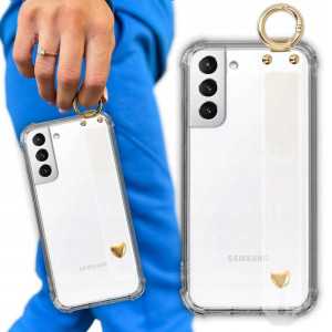 Etui Antishock Pasek Serduszko do SAMSUNG S21 PLUS