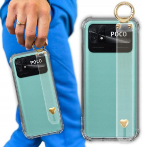 Etui Antishock Pasek Serduszko do XIAOMI POCO C40