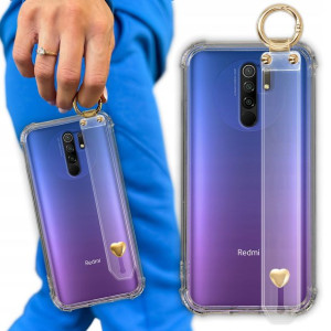 Etui Antishock Pasek Serduszko do XIAOMI REDMI 9