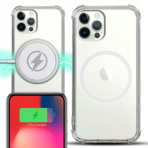 Etui Antishock Ring MAGSAFE Biały do IPHONE 12 PRO