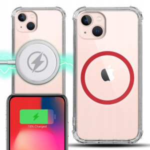 Etui Antishock Ring MAGSAFE Czerwony do IPHONE 13