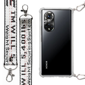 Etui Antishock Smycz Biała do HUAWEI HONOR 50 PRO