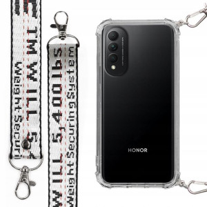 Etui Antishock Smycz Biała do HUAWEI HONOR X20 SE