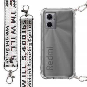 Etui Antishock Smycz Biała do XIAOMI REDMI 10 5G