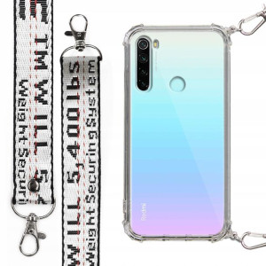Etui Antishock Smycz Biała do XIAOMI REDMI NOTE 8
