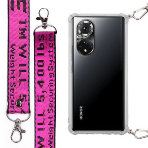 Etui Antishock Smycz Fuksja do HUAWEI HONOR 50 PRO