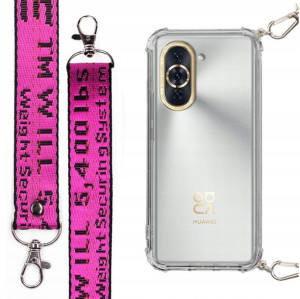 Etui Antishock Smycz Fuksja do HUAWEI NOVA 10 PRO