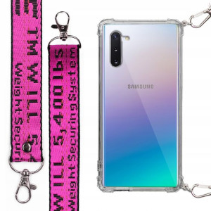 Etui Antishock Smycz Fuksja do SAMSUNG NOTE 10 5G
