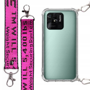 Etui Antishock Smycz Fuksja do XIAOMI REDMI 10C 4G