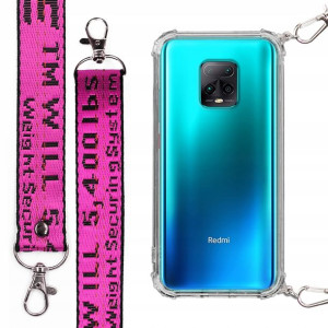 Etui Antishock Smycz Fuksja do XIAOMI REDMI 10X 5G