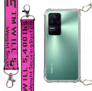 Etui Antishock Smycz Fuksja do XIAOMI REDMI K50