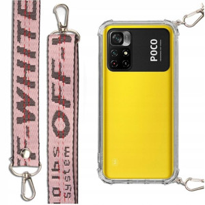 Etui Antishock Smycz Róż Do Xiaomi Poco M4 Pro 4g