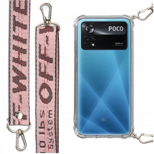 Etui Antishock Smycz Róż Do Xiaomi Poco X4 Pro 5g