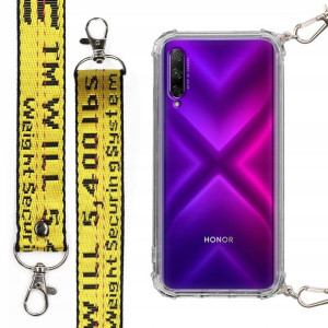 Etui Antishock Smycz Żółta do HUAWEI HONOR 9X PRO