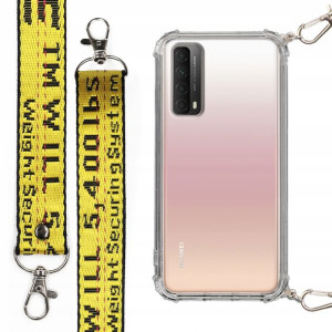 Etui Antishock Smycz Żółta do HUAWEI P SMART 2021