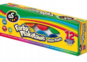 Farby plakatowe 12 ASTRA 20ML AS