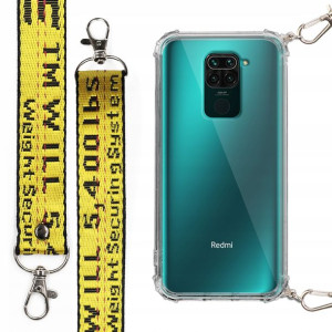 Etui Antishock Smycz Żółta do XIAOMI REDMI NOTE 9