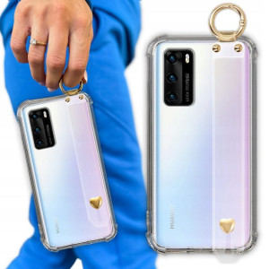 Etui Antishock Z Paskiem Serduszko do HUAWEI P40