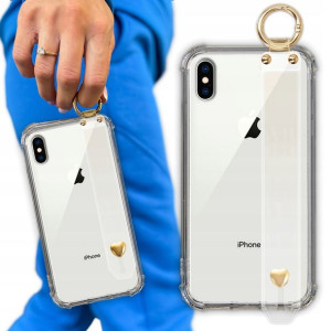 Etui Antishock Z Paskiem Serduszko do IPHONE X/XS
