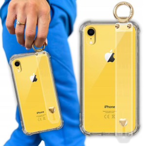 Etui Antishock Z Paskiem Serduszko do IPHONE XR
