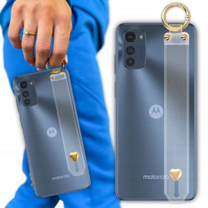 Etui Antishock Z Paskiem Serduszko do MOTOROLA E32