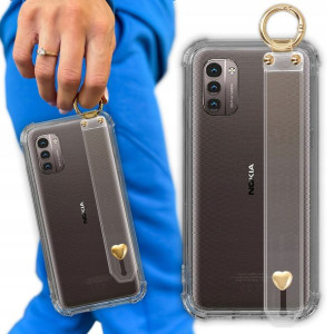 Etui Antishock Z Paskiem Serduszko do NOKIA G21 4G