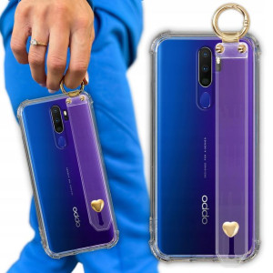 Etui Antishock Z Paskiem Serduszko do OPPO A11X