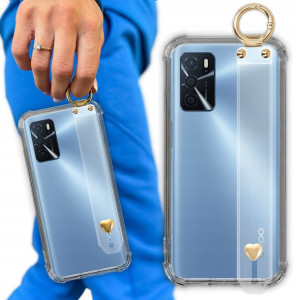 Etui Antishock Z Paskiem Serduszko do OPPO A54s