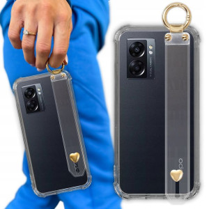 Etui Antishock Z Paskiem Serduszko do OPPO A57 5G