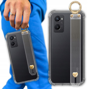 Etui Antishock Z Paskiem Serduszko do OPPO A96 4G