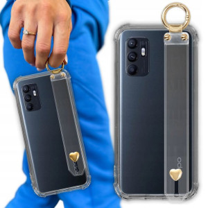 Etui Antishock Z Paskiem Serduszko do OPPO RENO 6