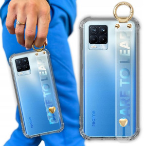 Etui Antishock Z Paskiem Serduszko do REALME 8 PRO