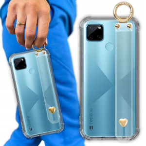 Etui Antishock Z Paskiem Serduszko do REALME C25Y