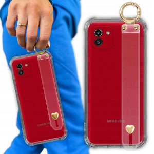 Etui Antishock Z Paskiem Serduszko do SAMSUNG A03