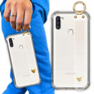 Etui Antishock Z Paskiem Serduszko do SAMSUNG A11