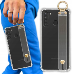 Etui Antishock Z Paskiem Serduszko do SAMSUNG A21