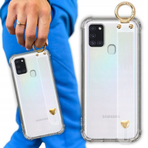Etui Antishock Z Paskiem Serduszko do SAMSUNG A21s