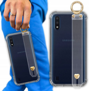 Etui Antishock Z Paskiem Serduszko do SAMSUNG M01