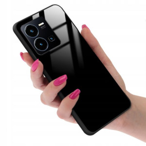 Etui Black Case Glass do VIVO Y22S Ochrona Case