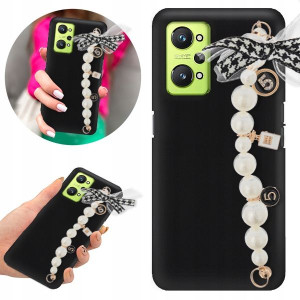 Etui BLINK Mat Czarne Łańcuszek do REALME GT2 5G