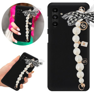Etui BLINK Mat Czarne Łańcuszek do SAMSUNG A13 5G