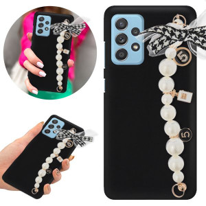 Etui BLINK Mat Czarne Łańcuszek do SAMSUNG A33 5G