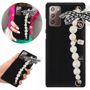 Etui BLINK Mat Czarne Łańcuszek do SAMSUNG NOTE 20