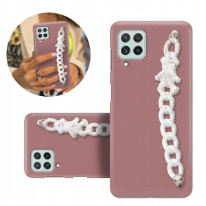 Etui Blink Matowe Ciemny Róż Top Do Samsung A22 4g
