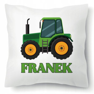 PODUSZKA Na Prezent Dla Dziecka Traktor Imię Wzory