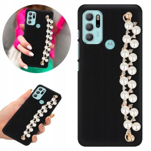 Etui BLINK Matowe Czar Łańcuszek do MOTOROLA G60s